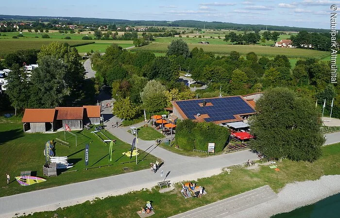 Wohnmobilstellplatz am Altmühlsee, Surfzentrum Schlungenhof