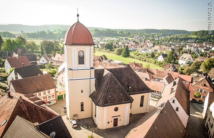 Stadtkirche St. Margareta gesamter Umriss Windsbach©David Haas