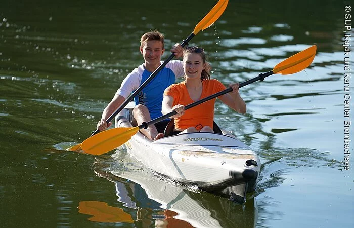 Kanufahrt auf dem See