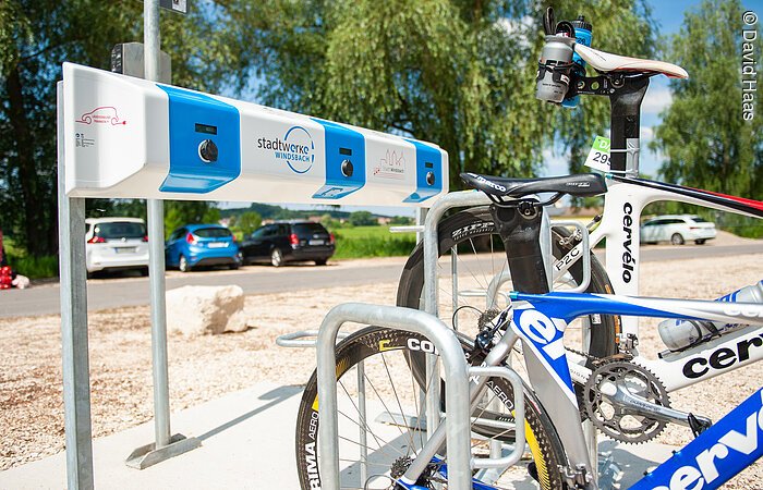 E-Bike Ladestation der Stadtwerke Windsbach