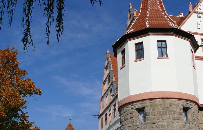 Die Schlosstürme des Rother Schlosses Ratibor.