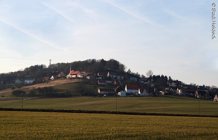 Süd- Ost- Sicht auf das Heidecker Schloss.